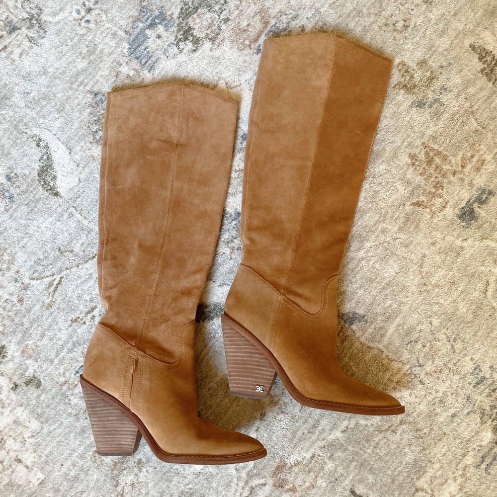 Sam Edelman Tan Slouch Boots